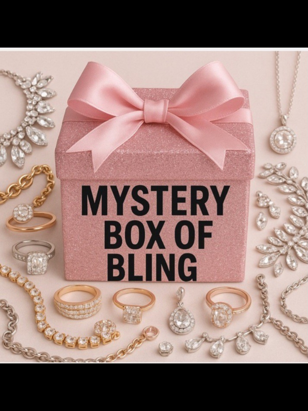 Mystery Box of Bling - Pink Sparkle Gift Box